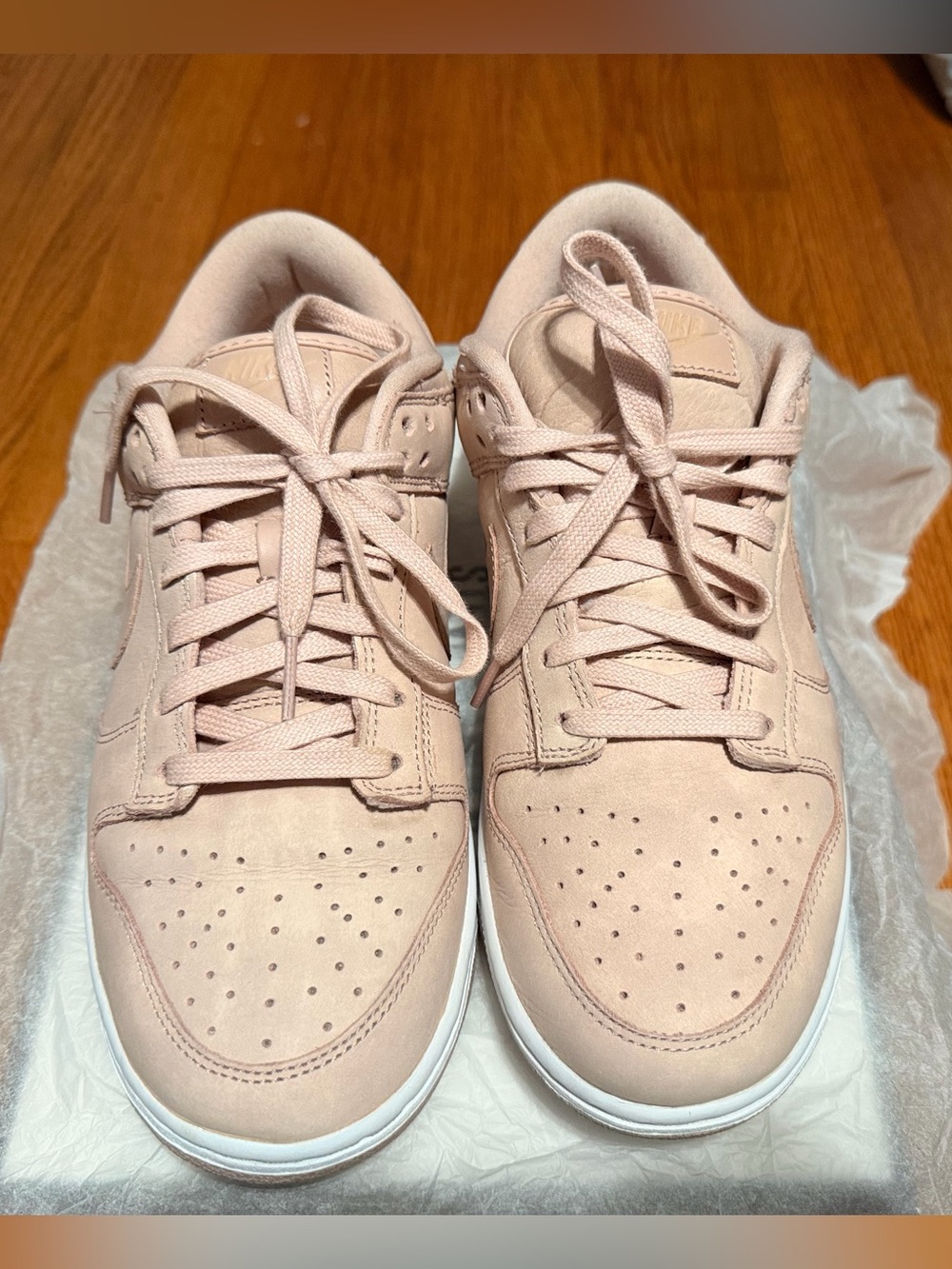 Nike Dunk Low Premium Sneakers - Pink Oxford/ W 9